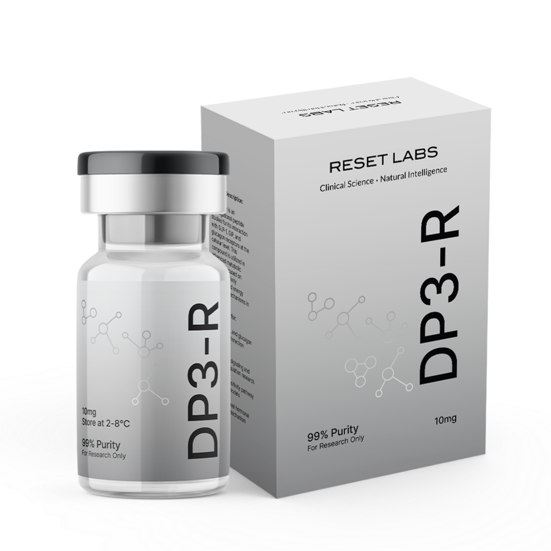 Reset Labs research vial and box